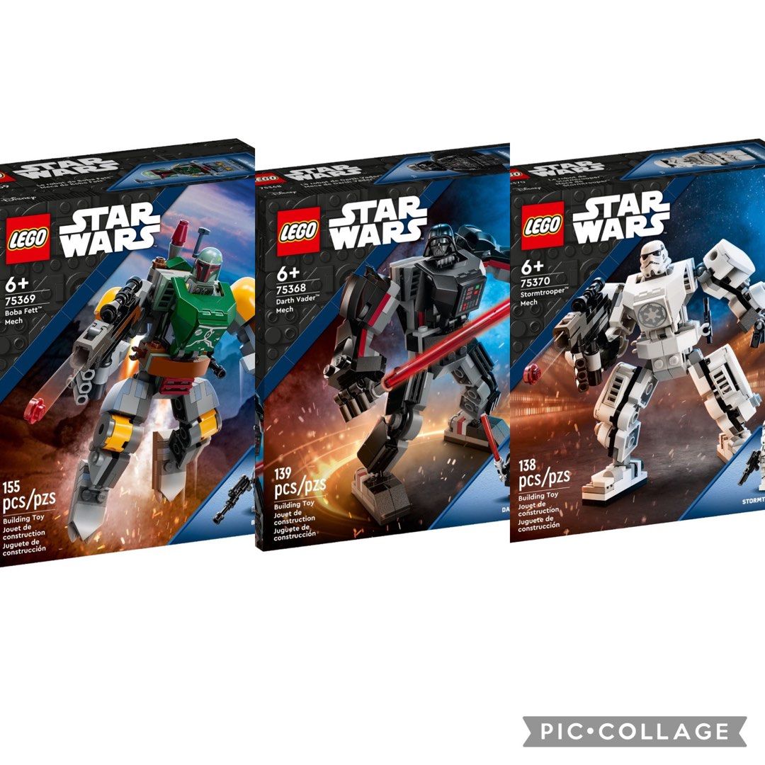 LEGO Star Wars 75368 Darth Vader Mech 75369 Boba Fett 75370 ...
