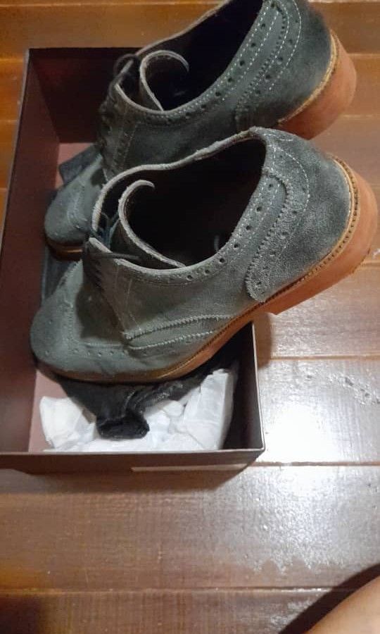 Lightly Worn Kurt Geiger Stylish Bluish Grey Svelte Shoes 12