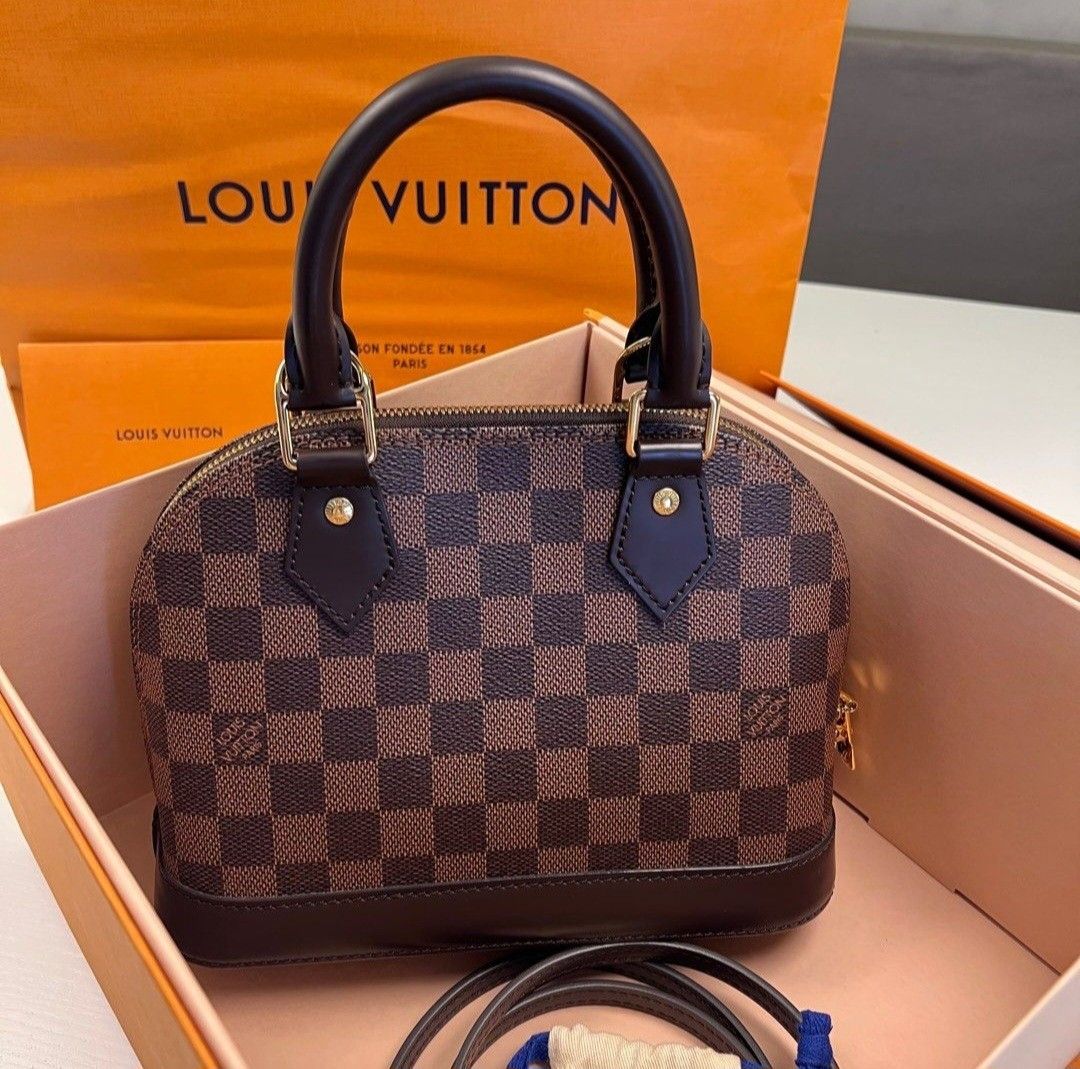 Louis Vuitton Alma BB Epi Noir, Luxury, Bags & Wallets on Carousell