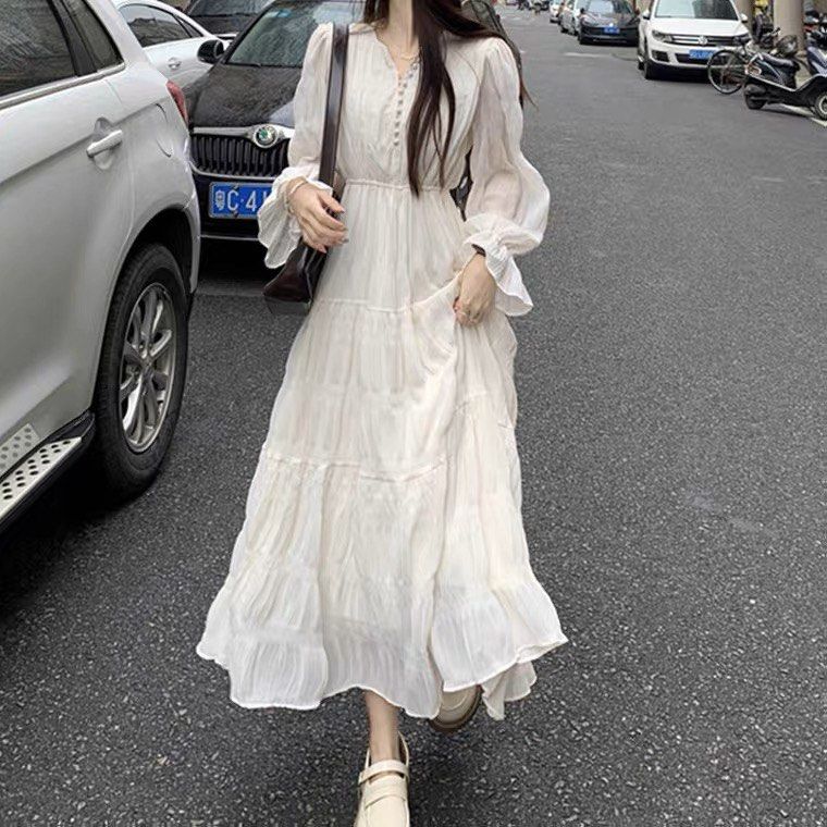 Long Sleeve White Dress