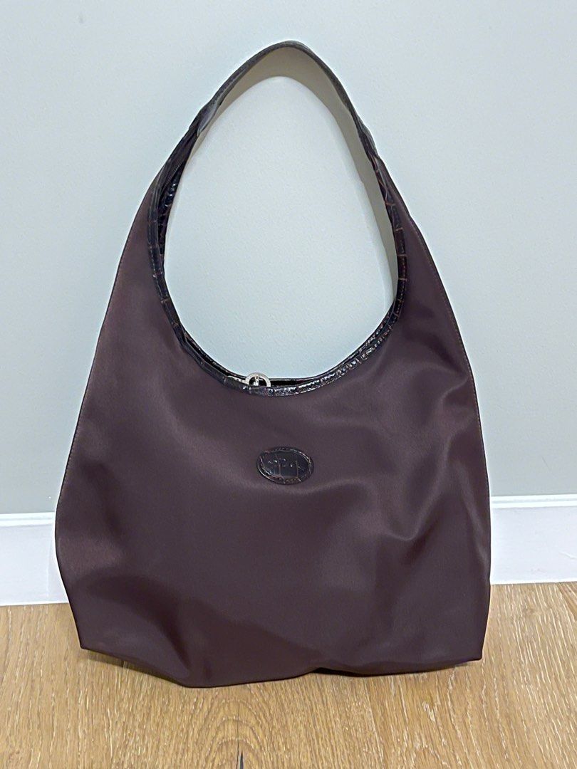 Longchamp, Bags, Vintage Longchamp Paris Rare Leather Hobo Shoulder  Handbag