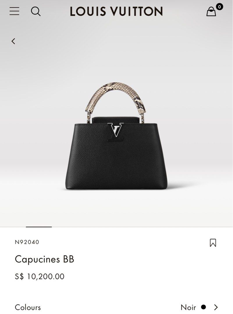 Capucines BB Python - Handbags N92040