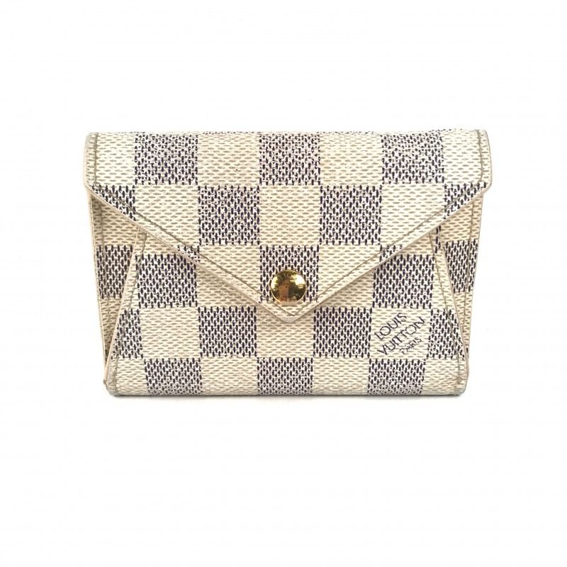 Victorine wallet in Damier Azur canvas, Luxury, Bags & Wallets on Carousell