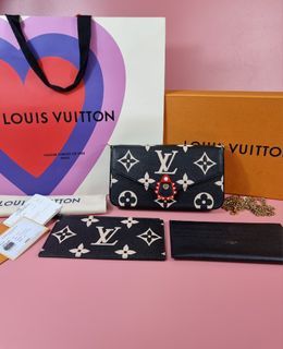 Louis Vuitton Montaigne MM Khaki Empreinte Monogram Calfskin Tote