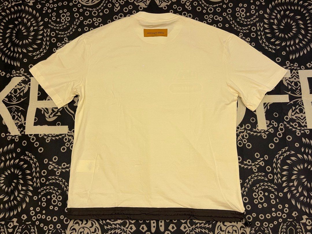 Louis Vuitton white Hybrid Logo-Patch T-Shirt
