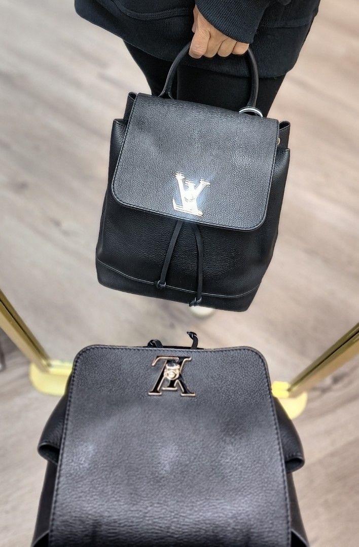 Louis Vuitton Gold Leather Lockme Backpack - Yoogi's Closet