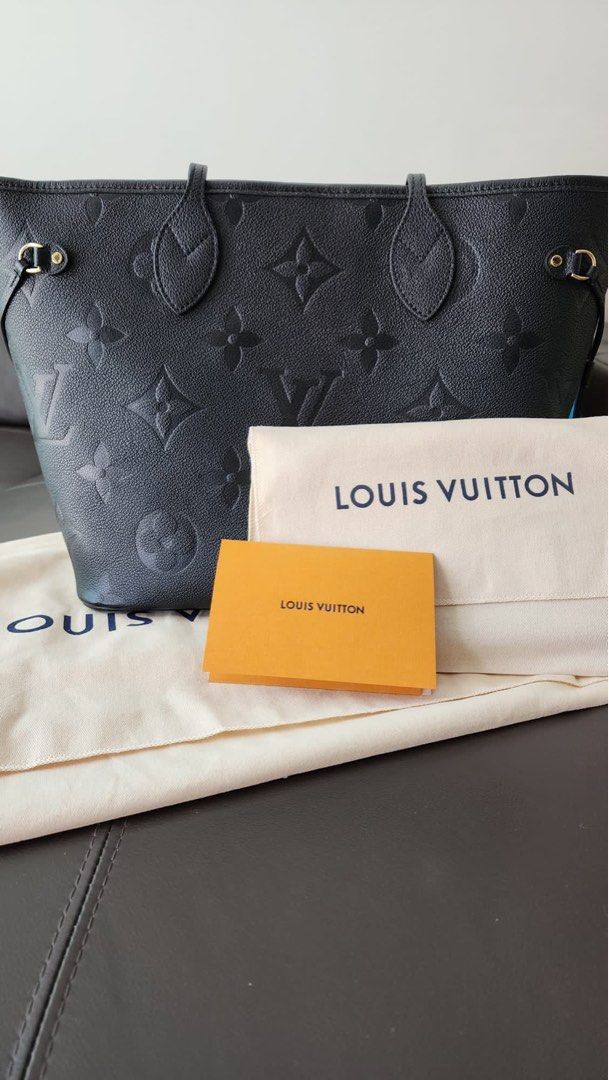 M46039 Louis Vuitton Monogram Empreinte Neverfull MM Tote Bag