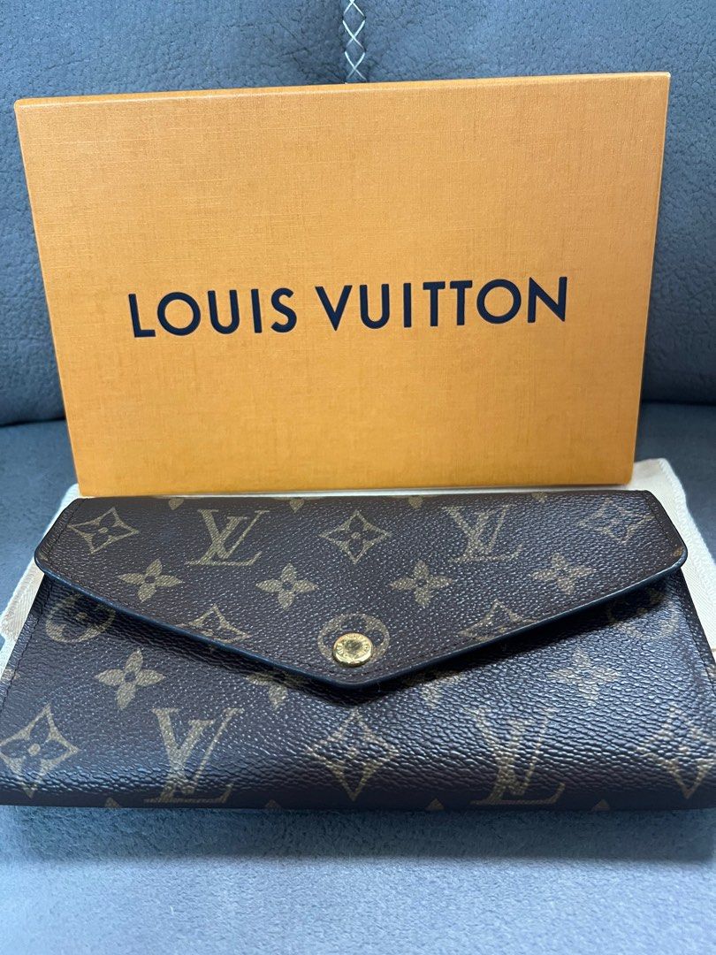 Louis Vuitton Damier Azur Portefeuille Sarah Summer Trunks Wallet White Auth
