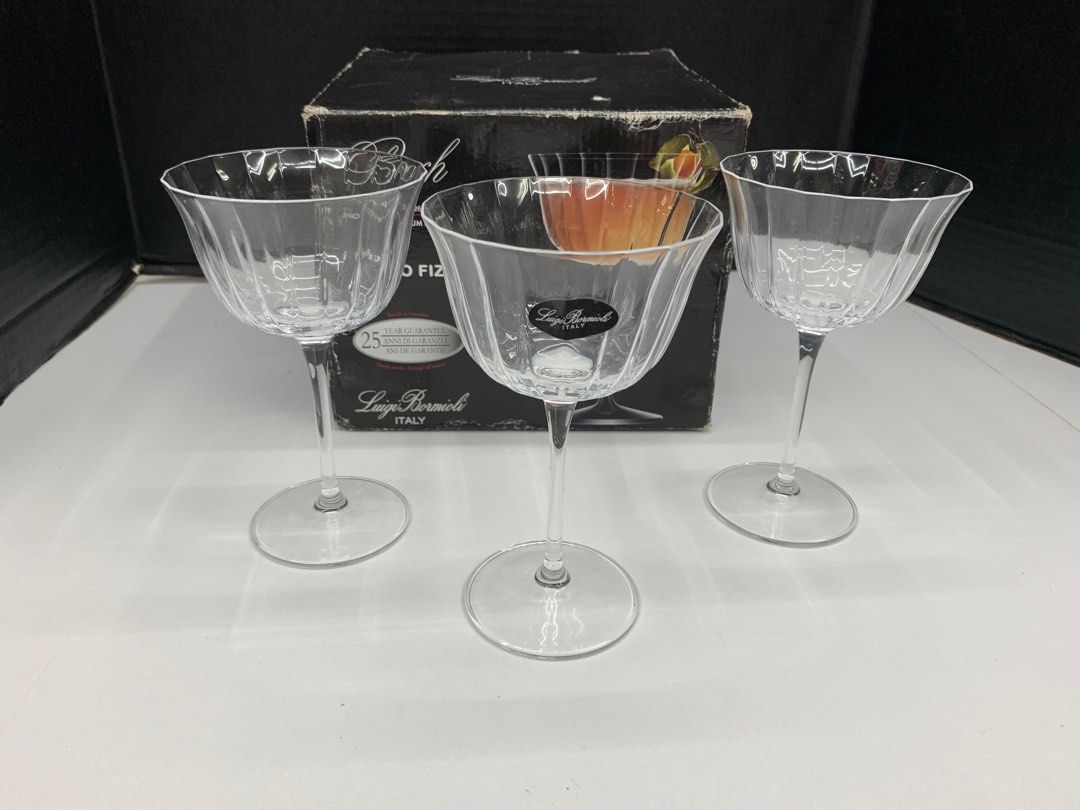 Luigi Bormioli Bach 8.75 oz Retro Fizz Glasses Set of 4