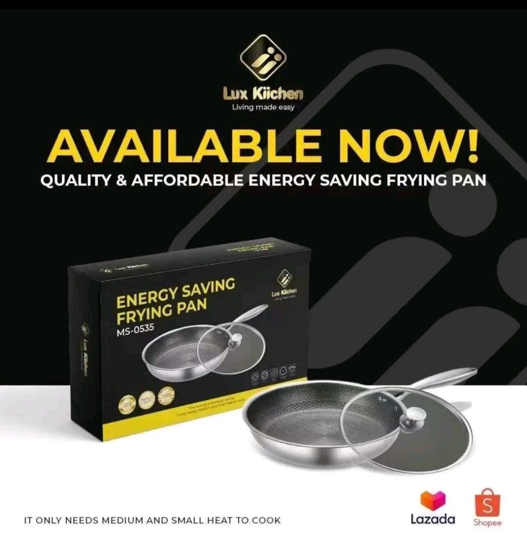Lux Kitchen Frying Pan W/ Takip 28cm (Category: Cookers) located in Manila. Submitted by bongsy999mall (Listing ID 1242758027, Image 3). Description: Binondo.