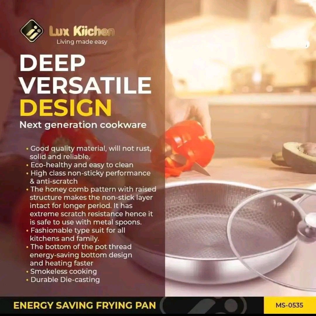 Lux Kitchen Frying Pan W/ Takip 28cm (Category: Cookers) located in Manila. Submitted by bongsy999mall (Listing ID 1242758027, Image 2). Description: Binondo.
