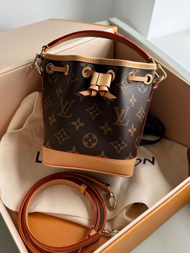 Louis Vuitton Monogram Canvas Nano Noe, Luxury, Bags & Wallets on Carousell