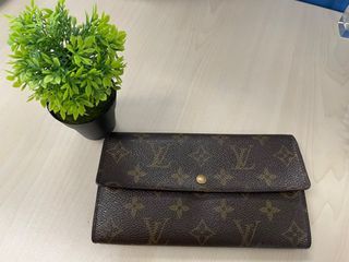 Louis Vuitton Sarah Sunset Kaki Leather Ladies Wallet M81276