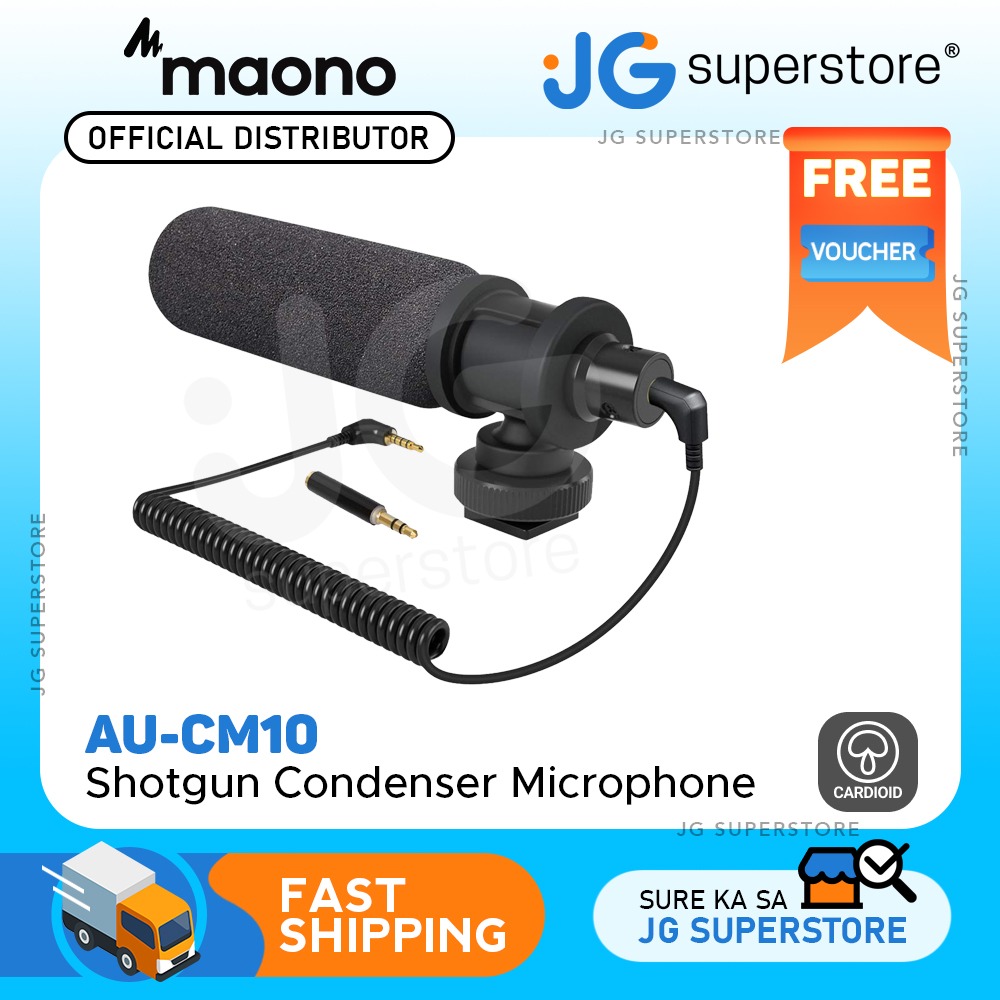 Maono AU-CM10 CM10 Super Cardioid Condenser Video Shotgun Vlog ...