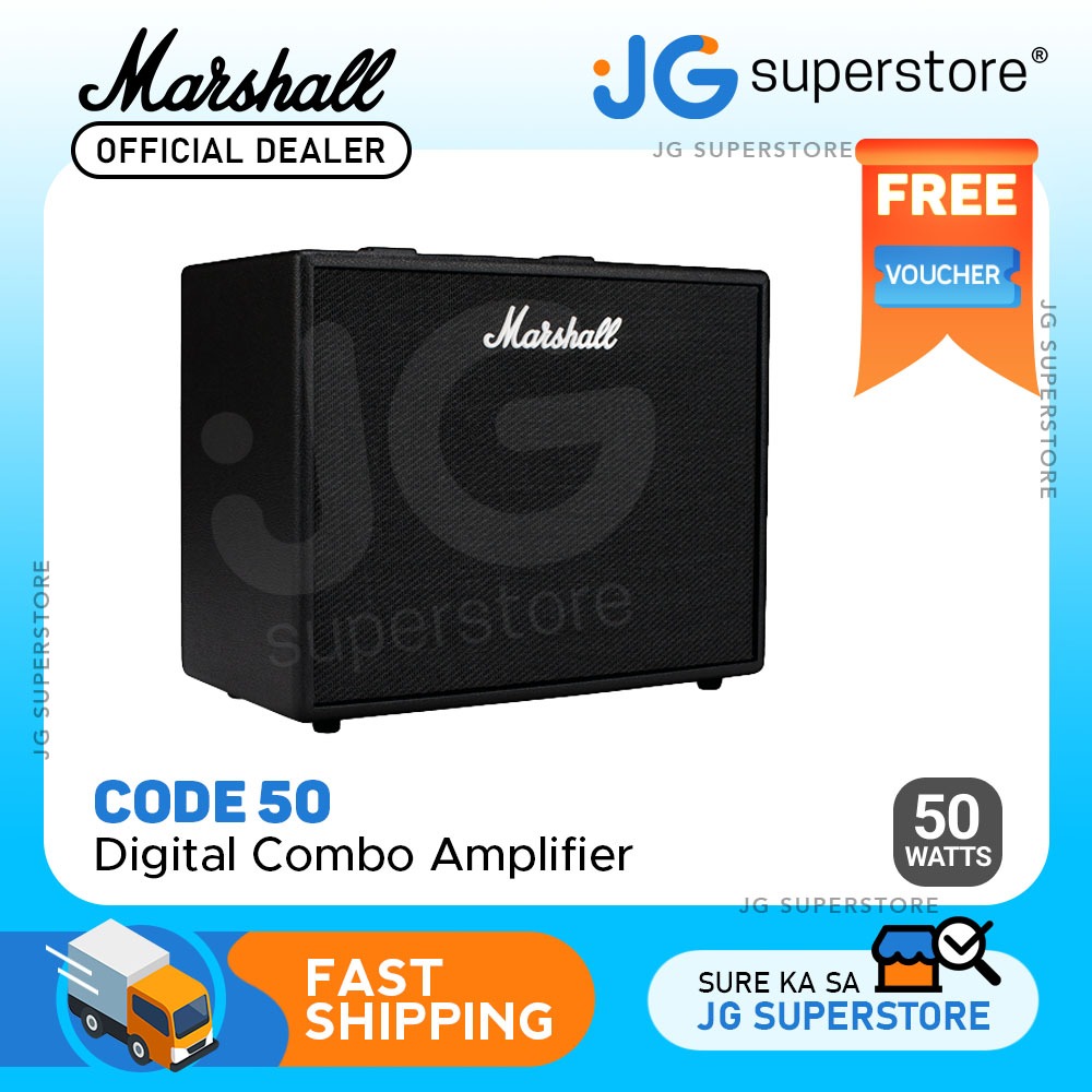 Marshall Code 50 Bluetooth Guitar Amplifier 50 Watts 1x12