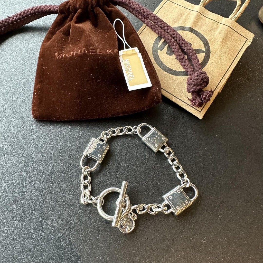 Michael Kors | Jewelry | Nwt Michael Kors Womens Padlock Heart Bracelet |  Poshmark