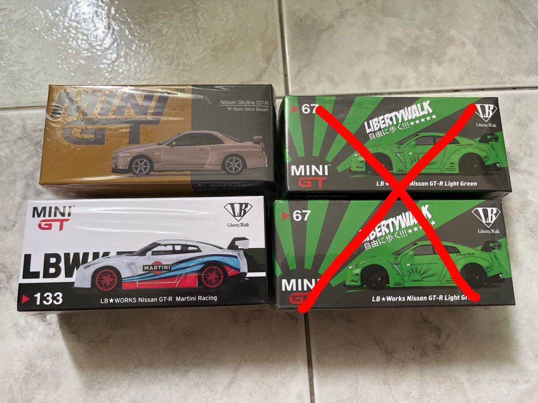 Mini GT Nissan GT-R, LBWK, R35, R34, Hobbies & Toys, Toys & Games on ...