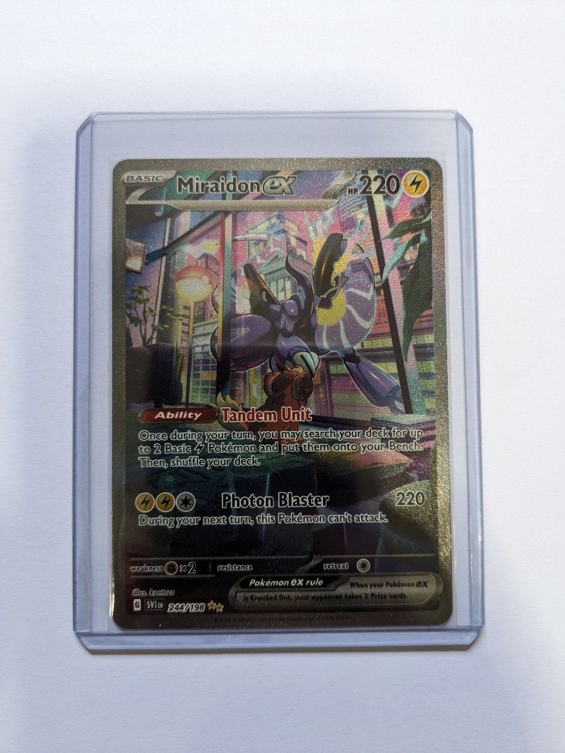 Carta Pokémon Original Miraidon EX 244/198