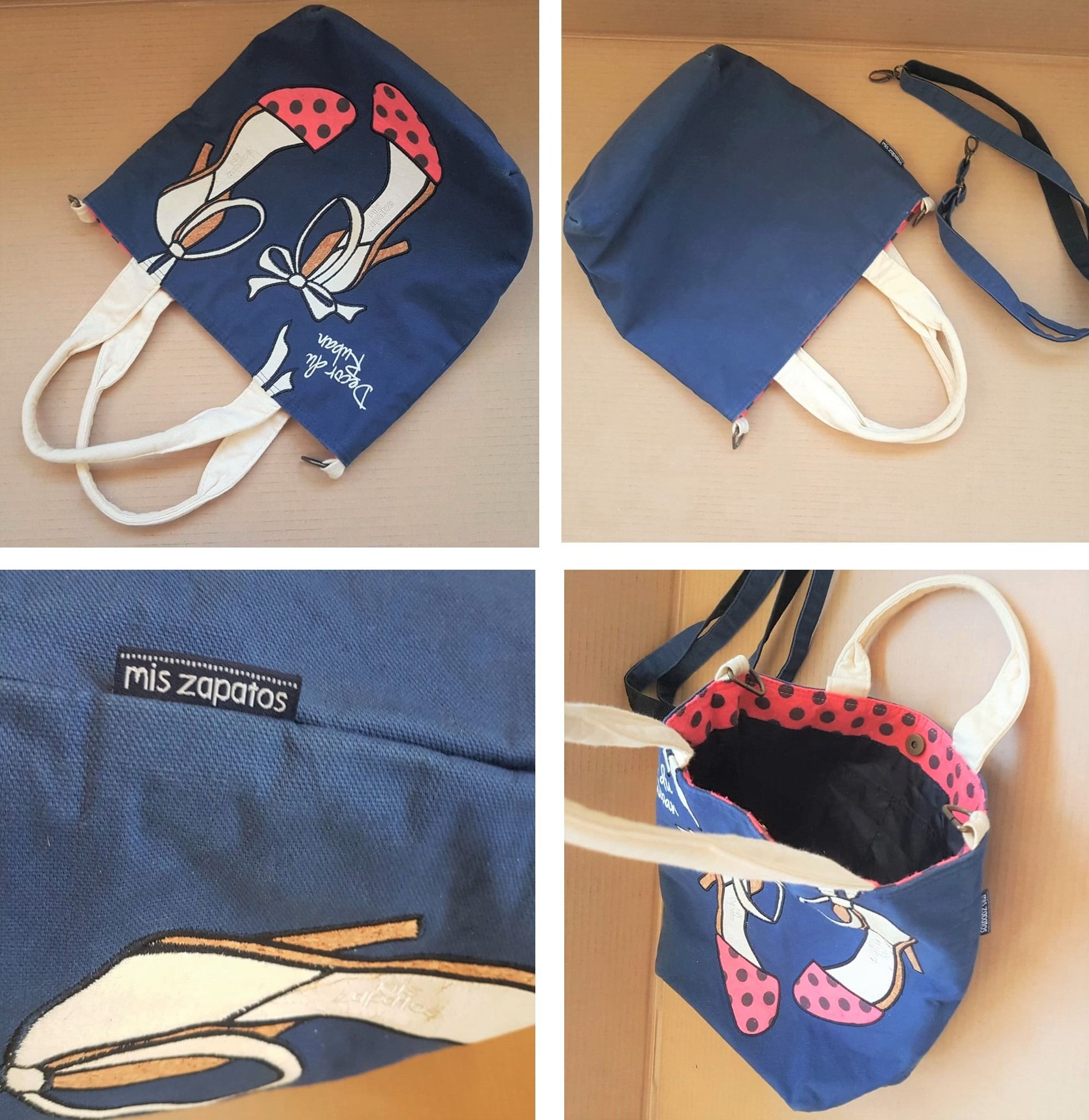 Mis Zapatos Tote Bag, JAPAN, Shoulder Sling Bag, Duffle Bag, In