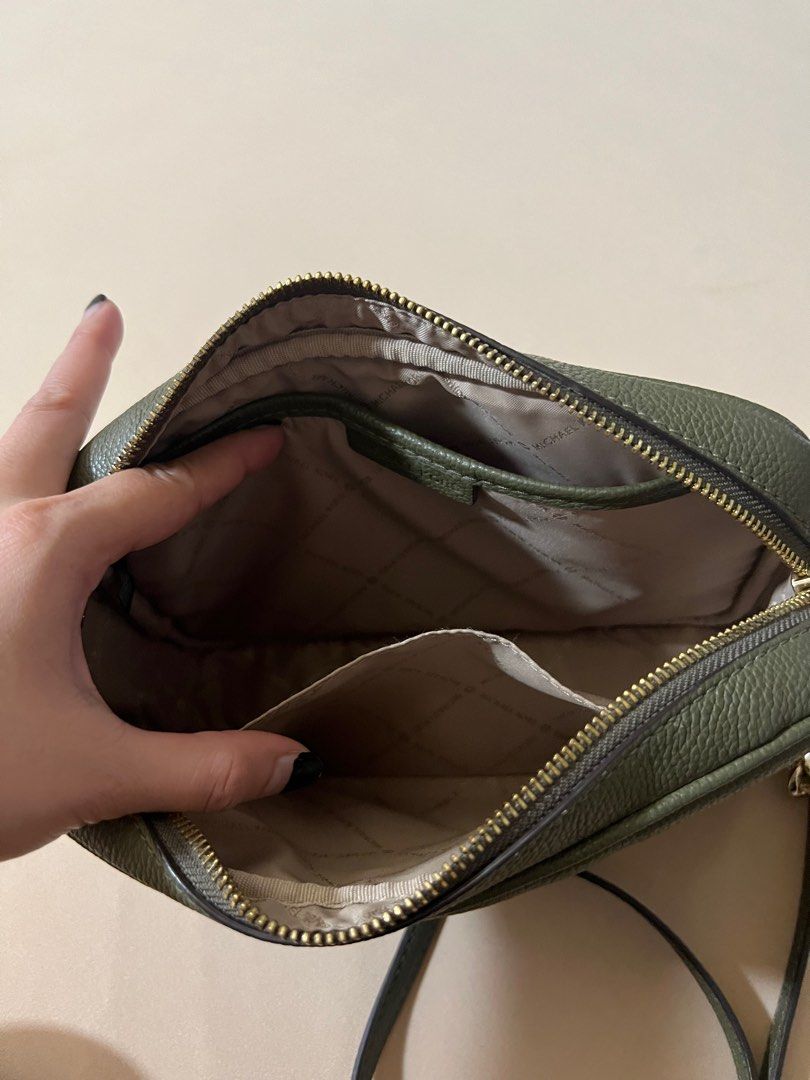 Mk olive green bag top