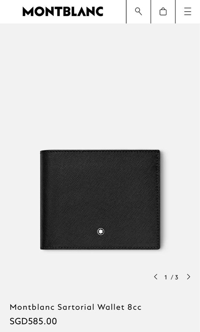 Montblanc sartorial wallet best sale 8cc
