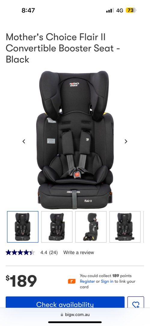 Mother s choice convertible booster shop seat review
