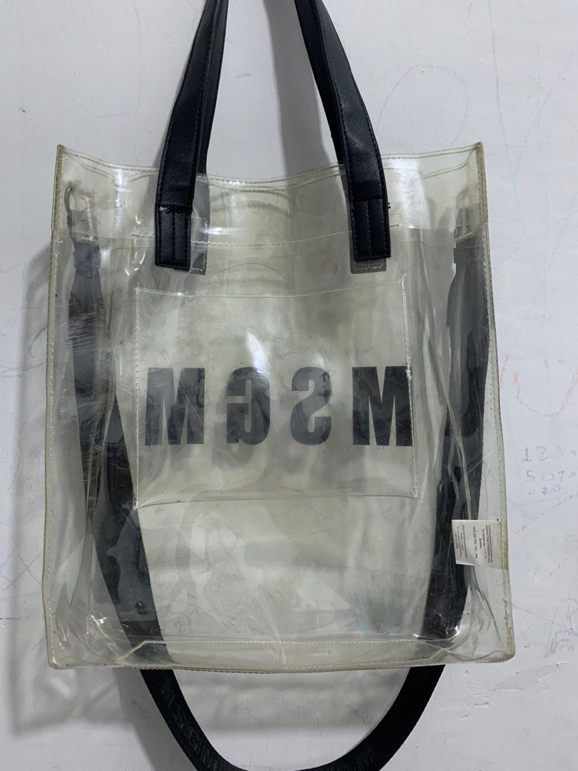 Msgm pvc store bag
