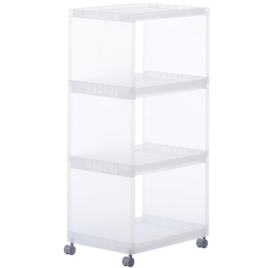 Muji PP Stocker Shelf with Castor 3 Layer, Furniture & Home Living