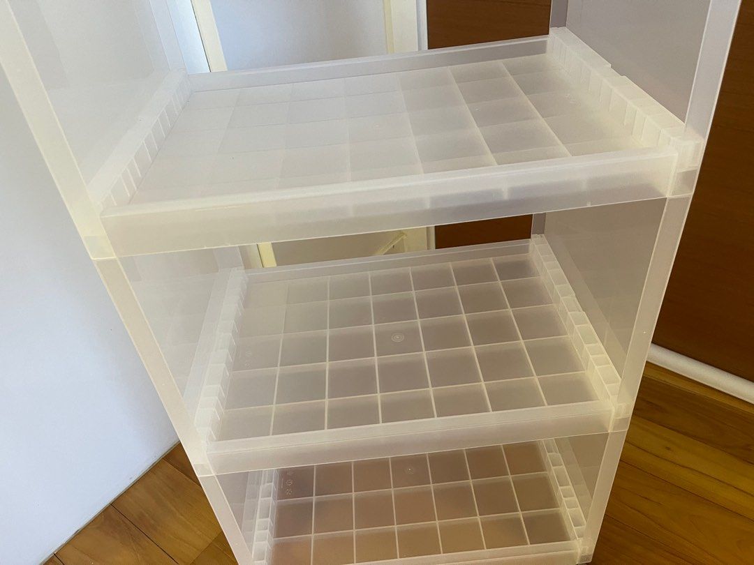Muji PP Stocker Shelf with Castor 3 Layer, Furniture & Home Living
