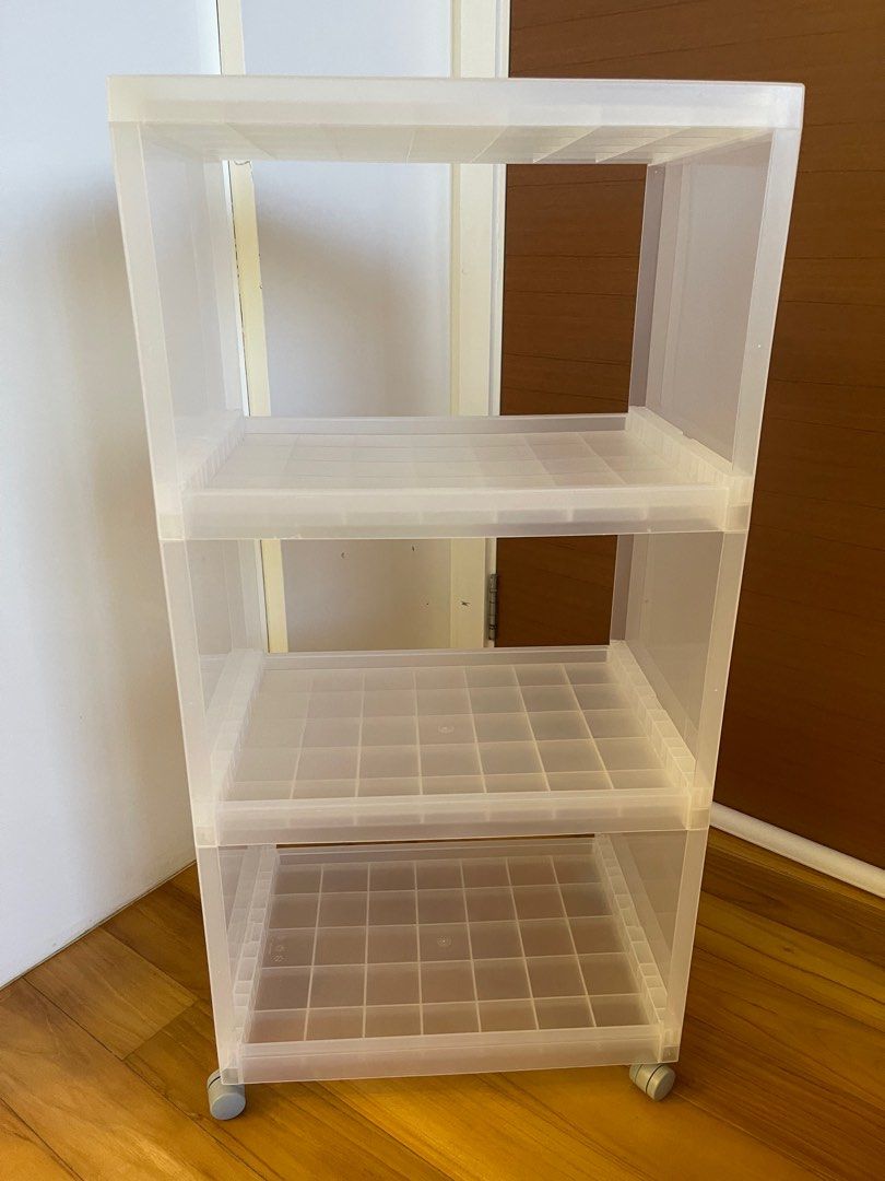 Muji PP Stocker Shelf with Castor 3 Layer, Furniture & Home Living