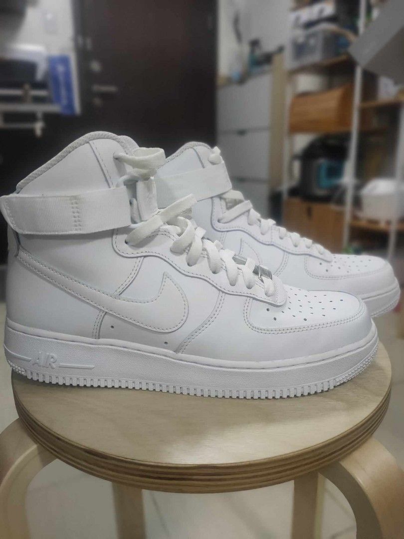 Nike Air Force 1 07 High Top Triple White