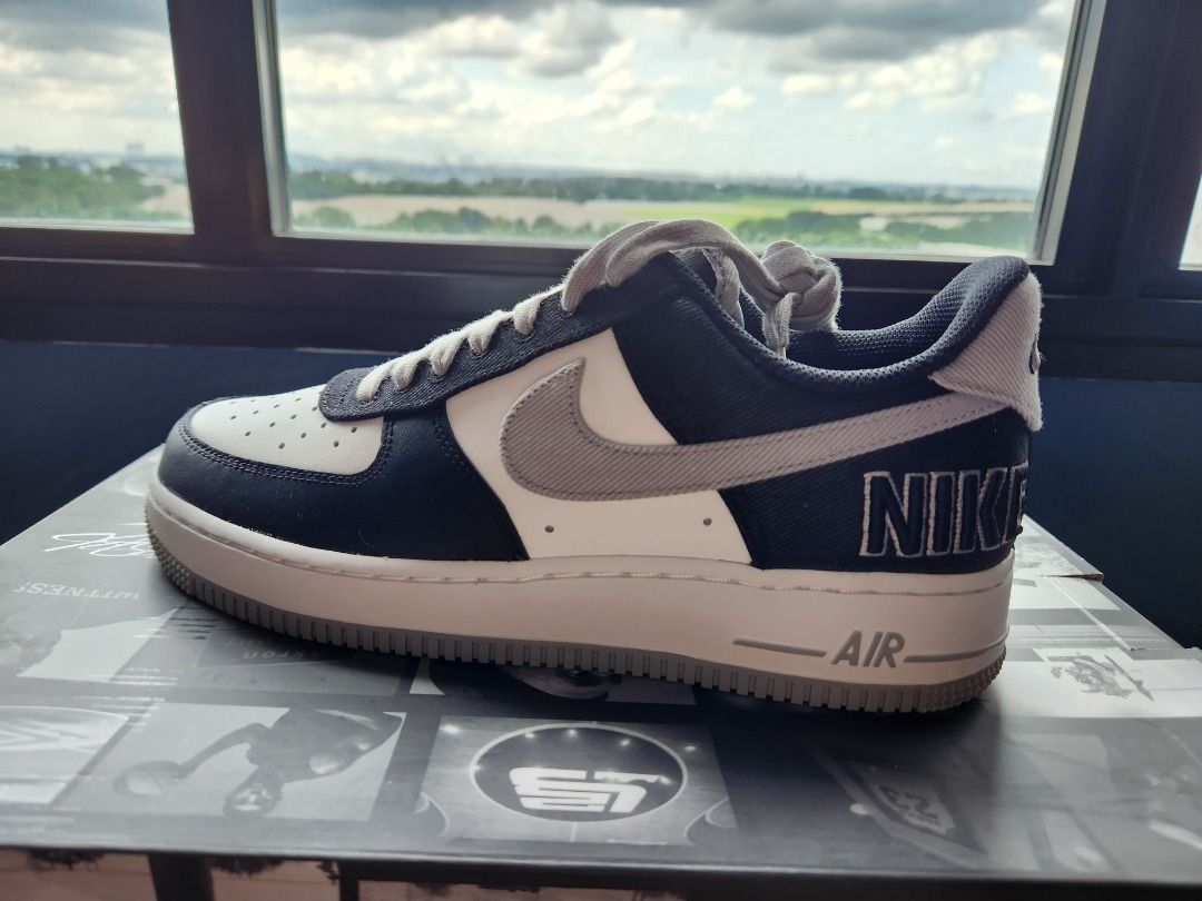 Nike Air Force 1 Low 07 EMB Raiders Black White Men s Fashion