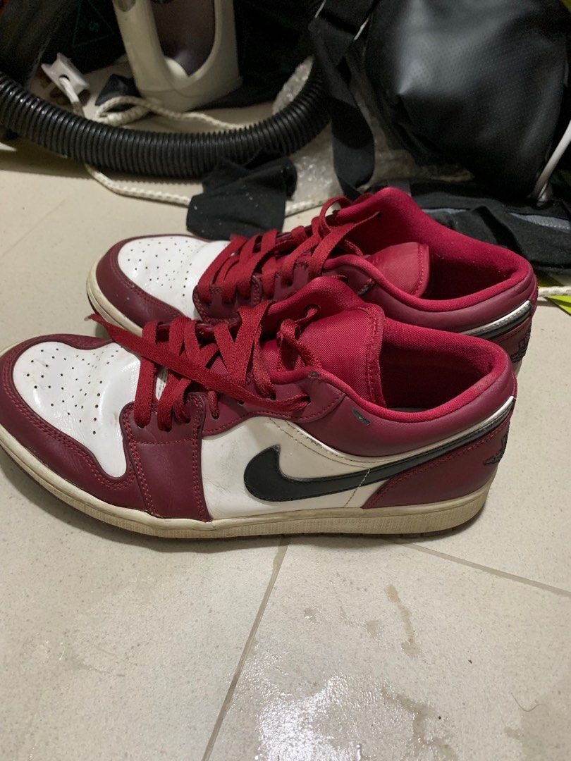 Nike Air Jordan 1 Low Noble Red, Men's Fashion, Footwear, Sneakers on