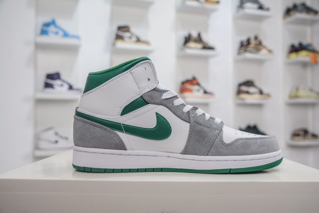 Nike Air Jordan 1 Mid SE Grey Pine Green W 2021 DC7294 103