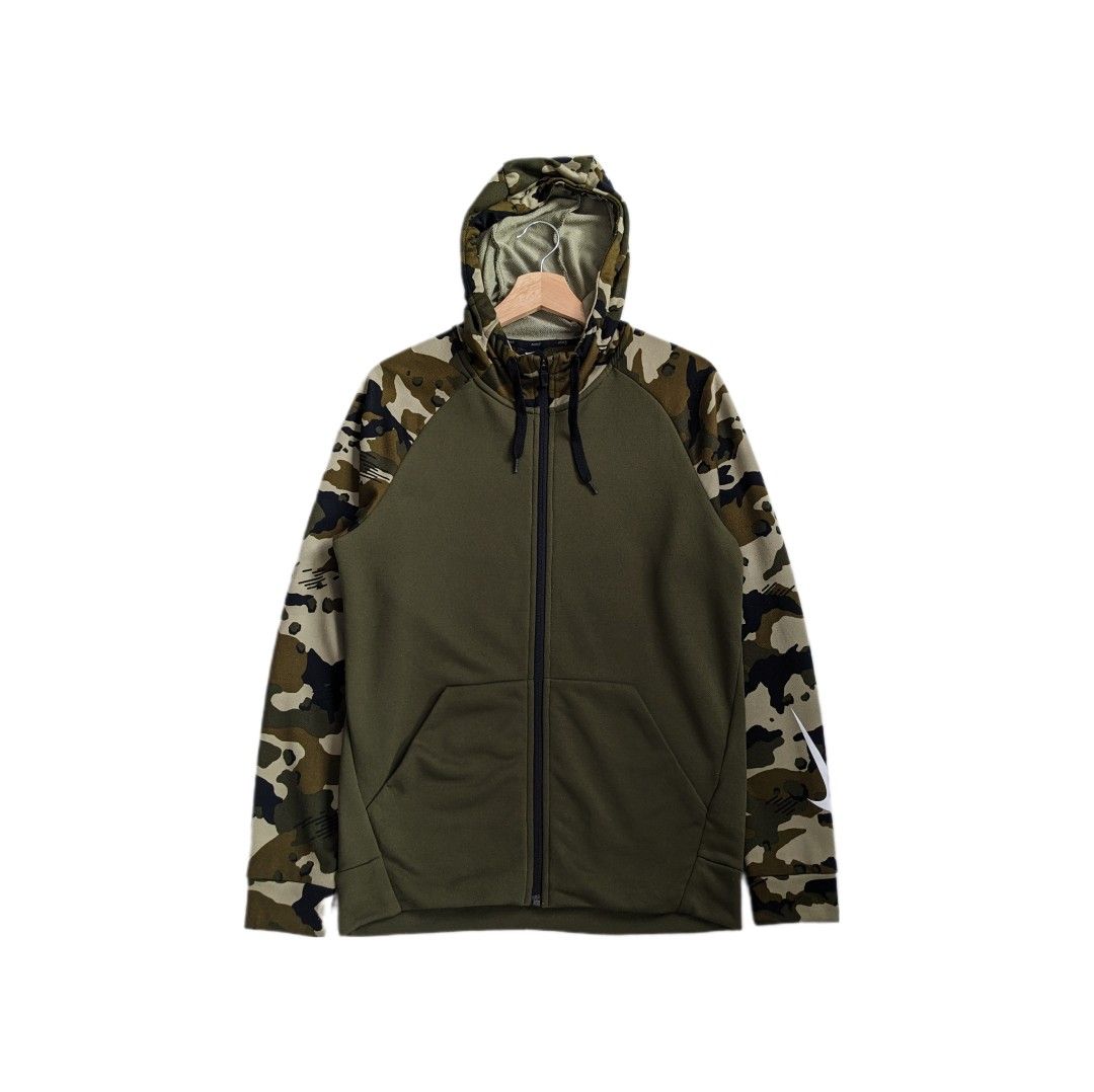 Nike Camo zipper hoodie Men s Fashion Tops Sets Hoodies on