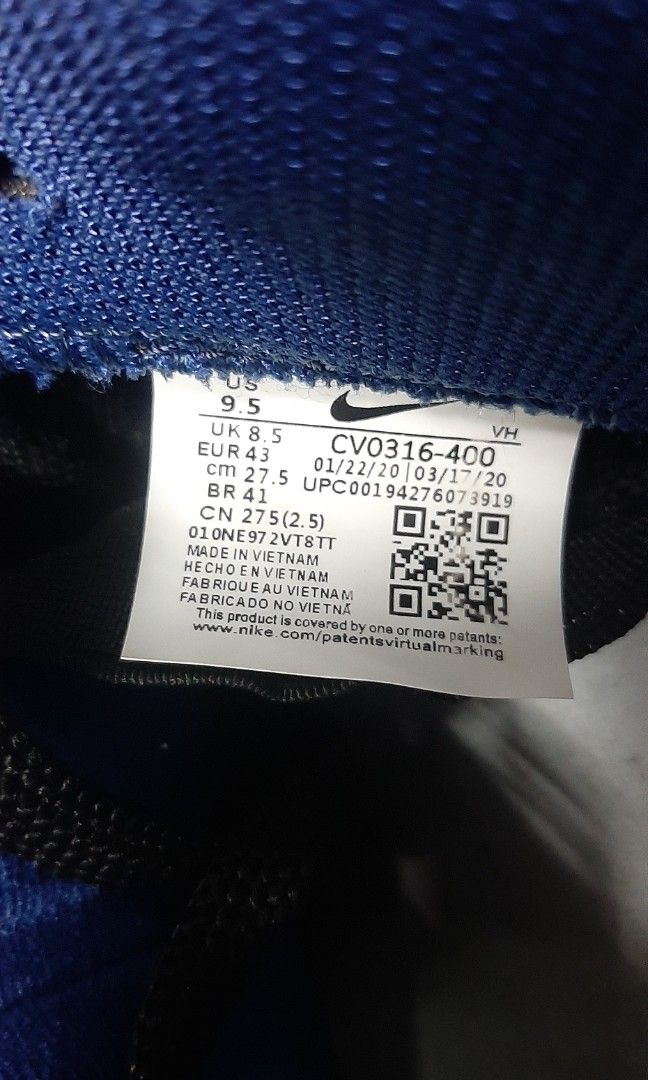 Nike uk 8.5 to online us