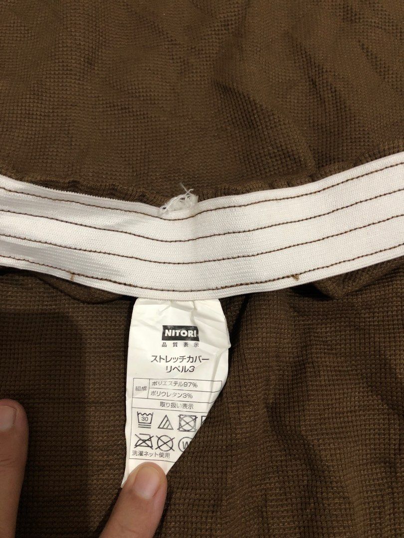 Nitori Single Seater sofa cover, Furniture & Home Living, Home Decor