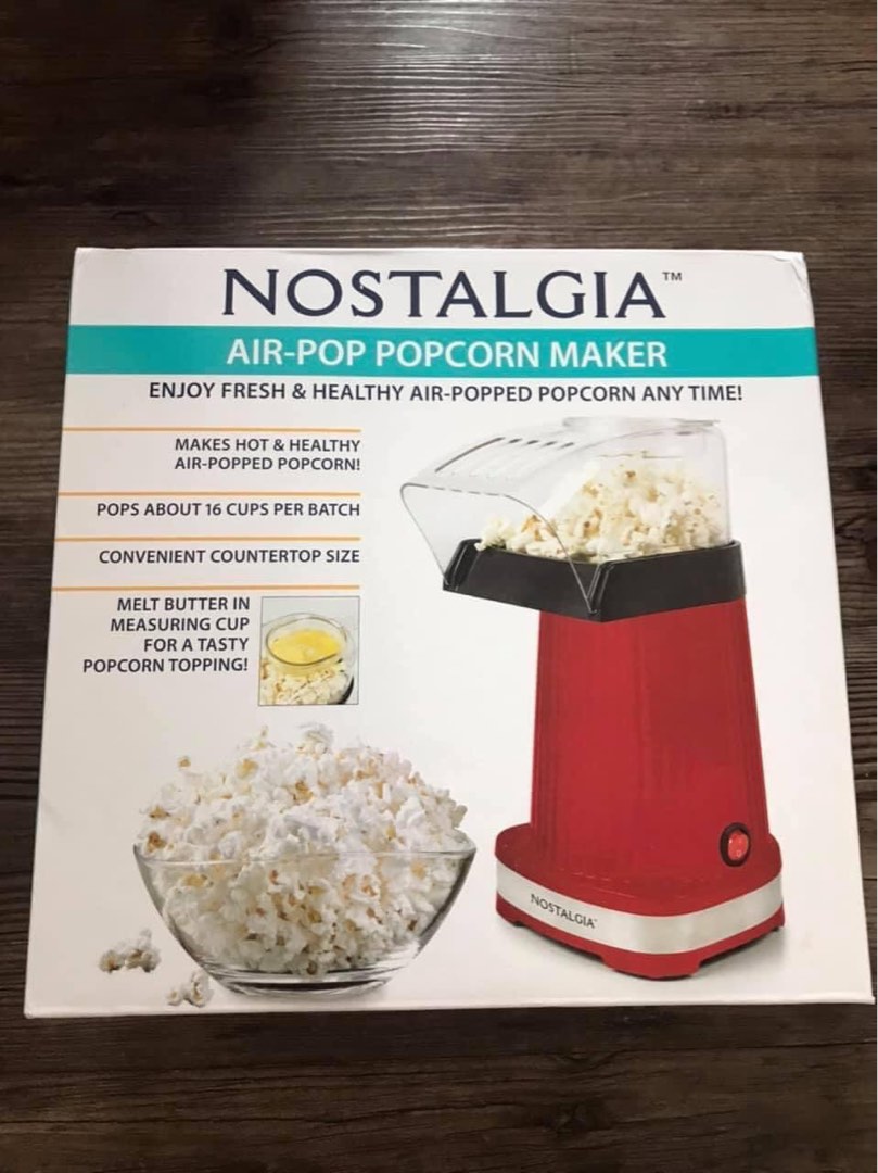 Nostalgia Air Pop Popcorn Maker 110V, TV & Home Appliances, Kitchen