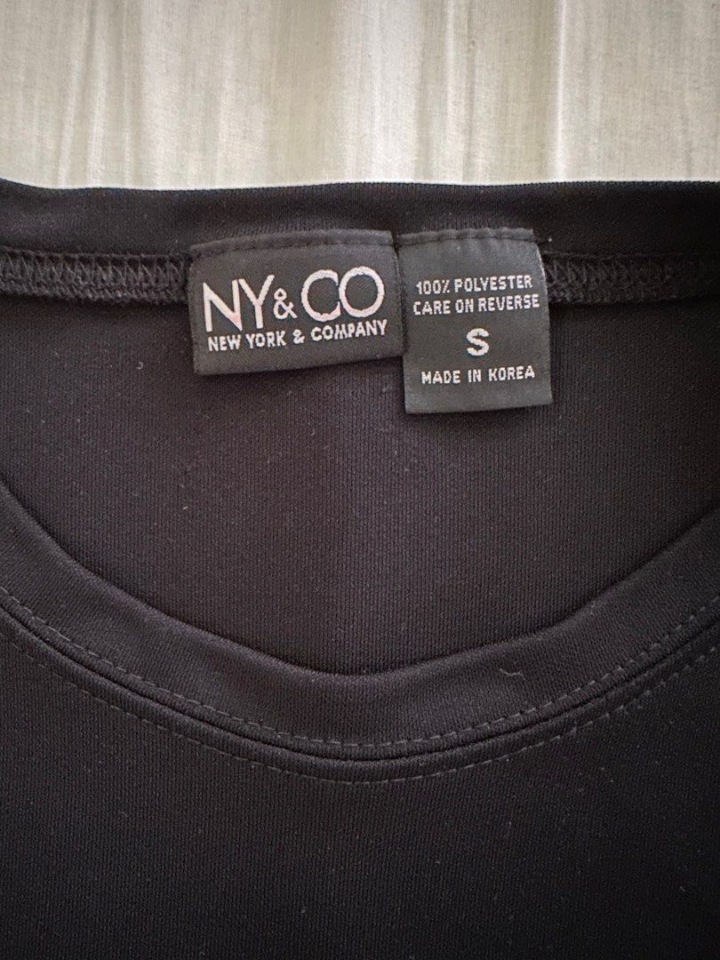 NY&CO Black Top, Women's Fashion, Tops, Shirts on Carousell