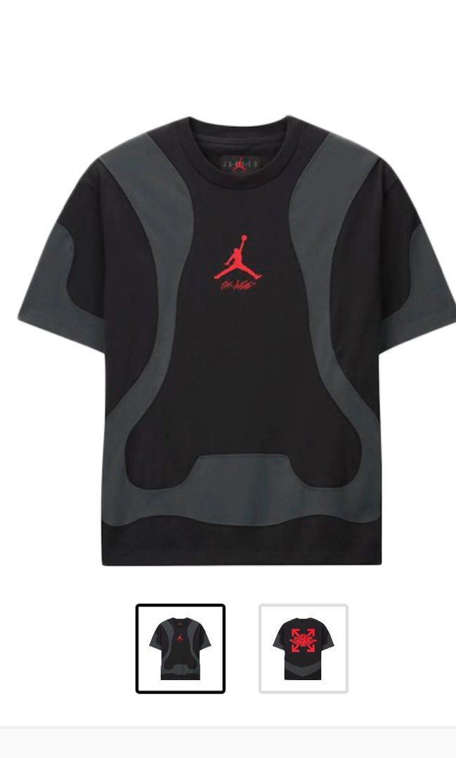 Off White x Air Jordan tee black