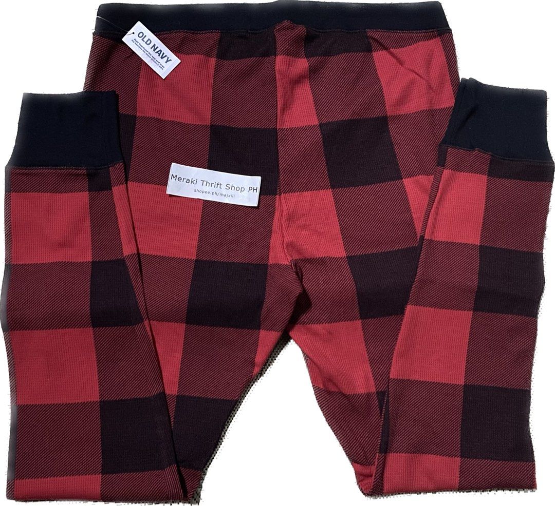 [ONHAND] Old Navy Matching Printed Thermal-Knit Pajama Leggings for Women -  Large