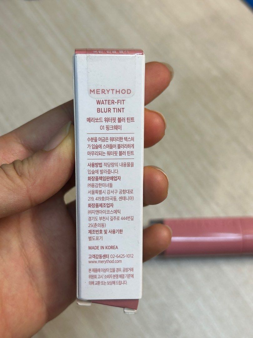 ORIG Merythod Water Fit Lip Tint in Pink Way 01 on Carousell