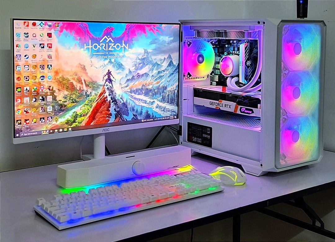 PC Gaming & Editing i5 10th RTX 3060 16gb Ram Fullset with Monitor