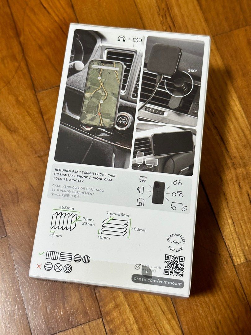 Peak Design Car Vent Charging Mount, Car Accessories, Accessories on