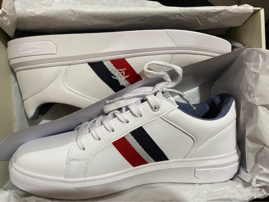 Penguin (White Cross) (Category: Sneakers) located in Lucena. Submitted by samveeee (Listing ID 1242726930, Image 1). Description: Selling these brand new shoes from Penguin. Never used Selling lower than SRP RFS: A little too big on my dad’s feet.