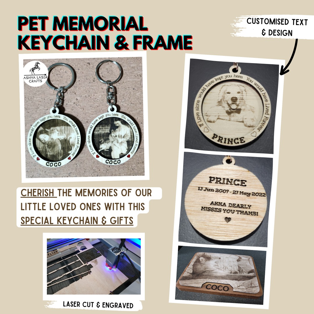 Memorial keychain with discount picture