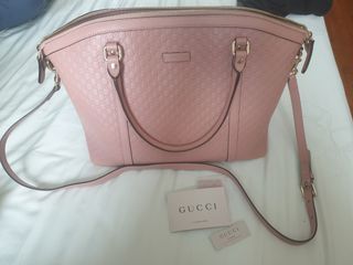 Gucci Dome Sling Bag MicroGuccissima Pink in Leather with Gold-tone - US
