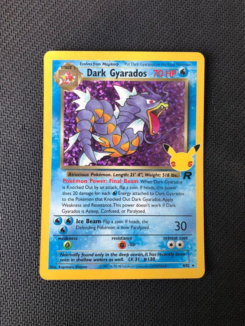 CGC 8 Pokémon Dark Gyarados 8/82 Prerelease Holo Rare Team Rocket