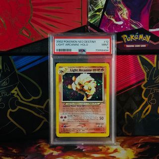 Pokemon Light Arcanine 12/105 Holo Rare Neo Destiny PSA 9