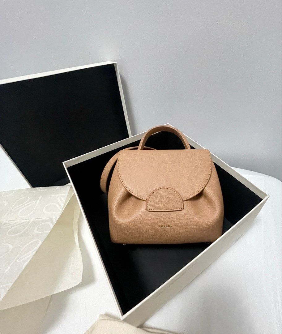 Polene Numero Un Nano Tan Textured Leather, Luxury, Bags & Wallets on  Carousell